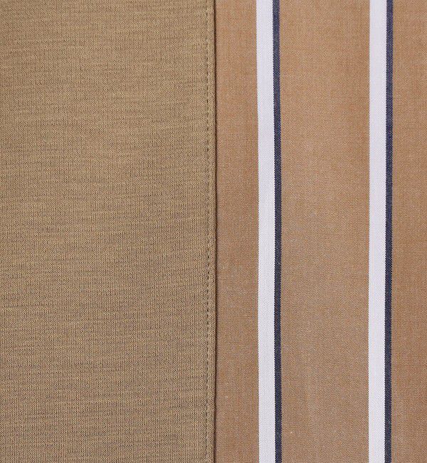 TOMORROWLAND MENS「コットン シャツコンビ クルーネックプルオーバー」|Tシャツ・カットソー|