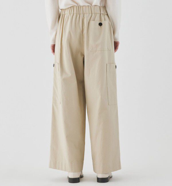 GALERIE VIE「ノンマーセライズドコットンギャバジン ミリタリーパンツ」|カーゴ|