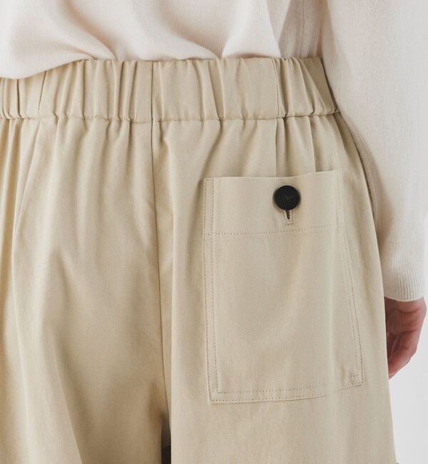 GALERIE VIE「ノンマーセライズドコットンギャバジン ミリタリーパンツ」|カーゴ|