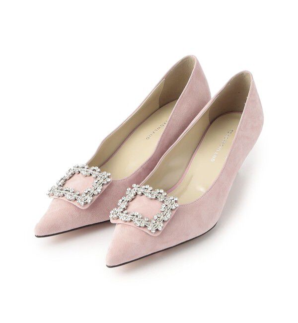 TOMORROWLAND GOODS「TOMORROWLAND スエードビジューパンプス」|パンプス|31 ライトピンク