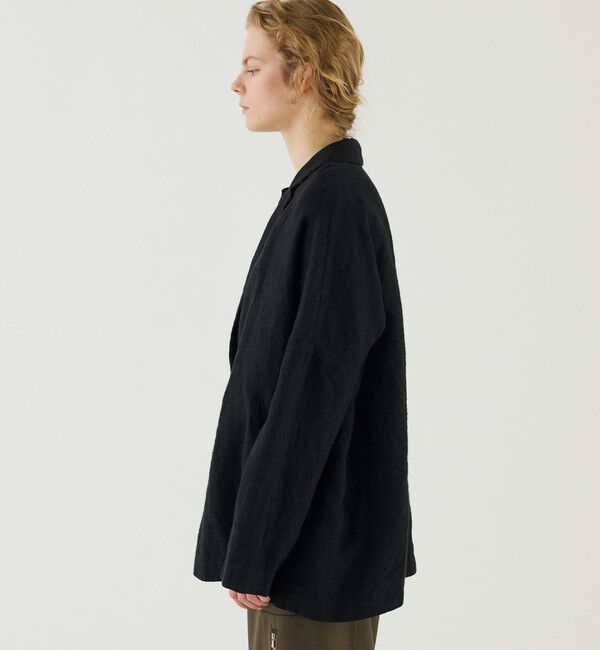 GALERIE VIE「ブラッシュドリネン　ワイドジャケット」|テーラードジャケット|
