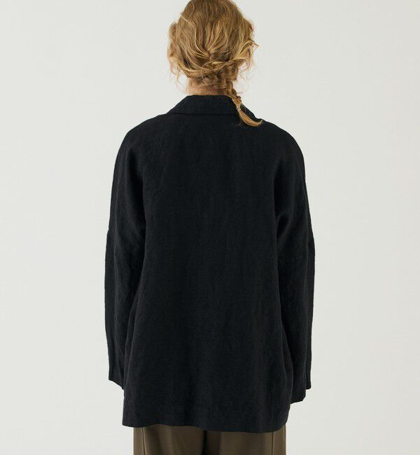 GALERIE VIE「ブラッシュドリネン　ワイドジャケット」|テーラードジャケット|