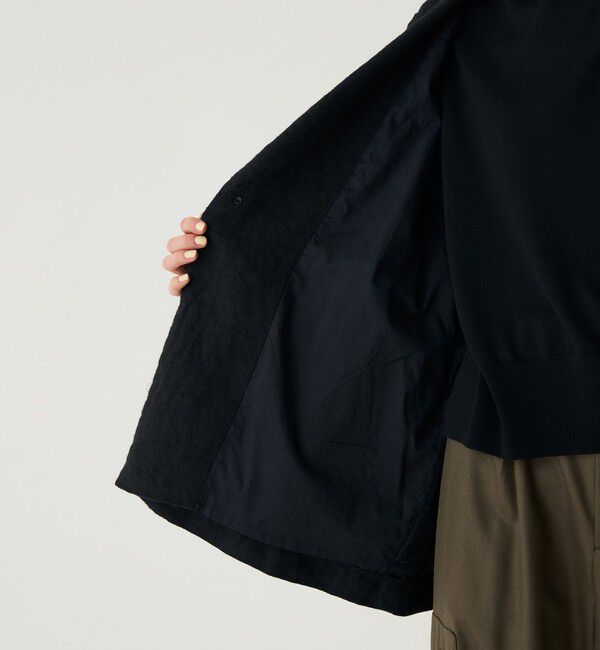 GALERIE VIE「ブラッシュドリネン　ワイドジャケット」|テーラードジャケット|