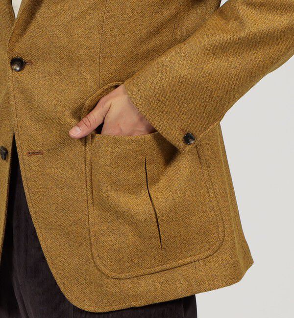 TOMORROWLAND MENS「ウール シューティングジャケット DORMEUIL WOODLAND」|テーラードジャケット|