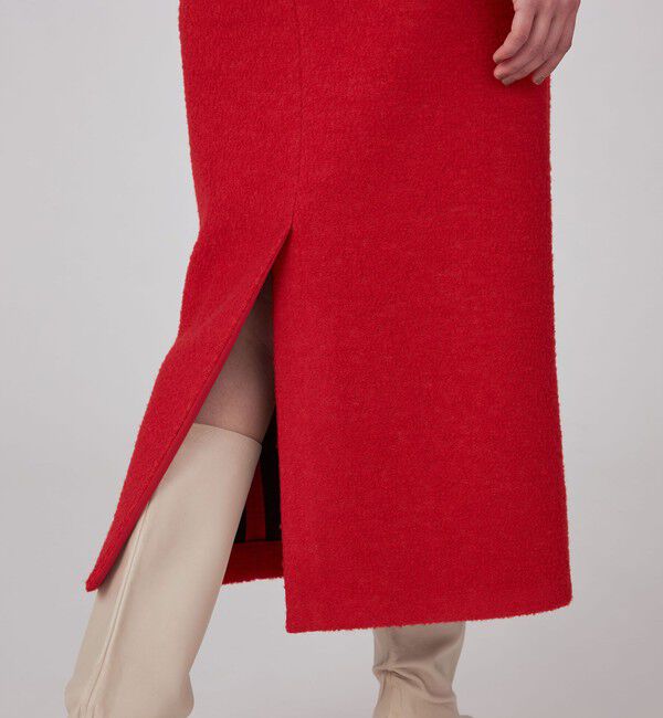 MACPHEE「ブークレーボンディング Iラインロングスカート」|タイト|