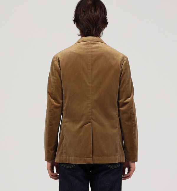 TOMORROWLAND MENS「ウォッシュドベルベット シングルブレステッド 2Bジャケット PONTOGLIO」|テーラードジャケット|