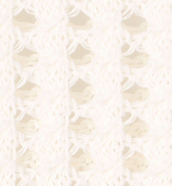 GALERIE VIE「オープンワークコットン クルーネックプルオーバー」|ニット・セーター|