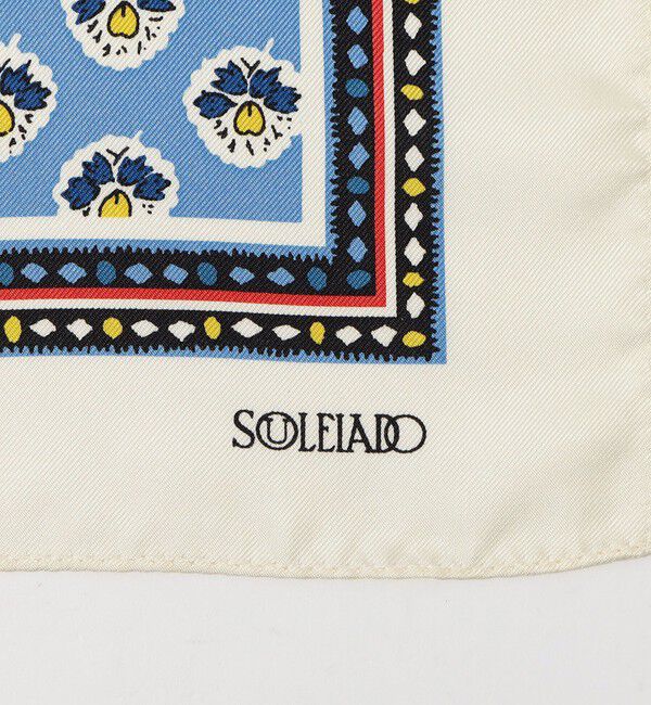 SOULEIADO「SOULEIAO シルクプリント ミニスカーフ」|バンダナ・スカーフ|