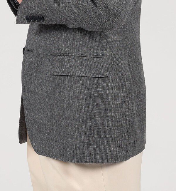 TOMORROWLAND MENS「ウールシルクリネン シングルブレステッド 2Bジャケット SUMMER TIME  LORO PIANA」|テーラードジャケット|