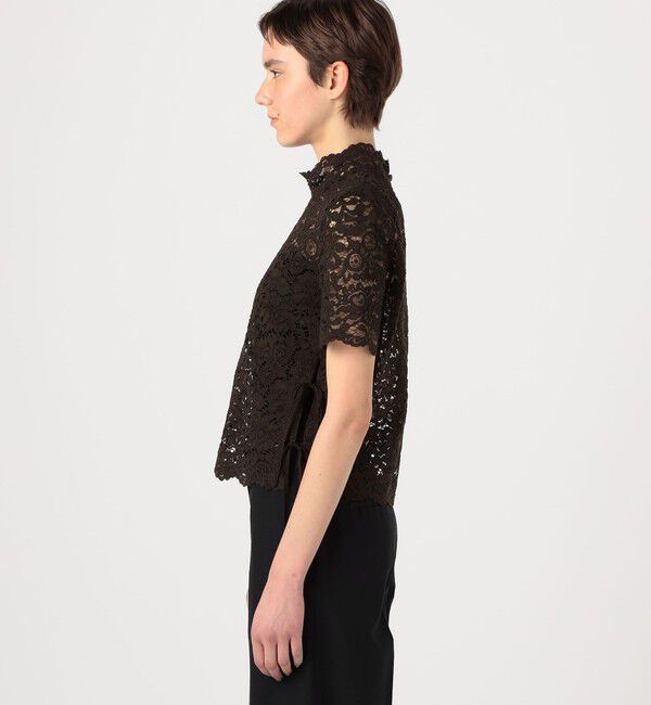 TOMORROWLAND GOODS「BAUM UND PFERDGARTEN MIAH ハーフスリーブレースシャツ」|シャツ・ブラウス|