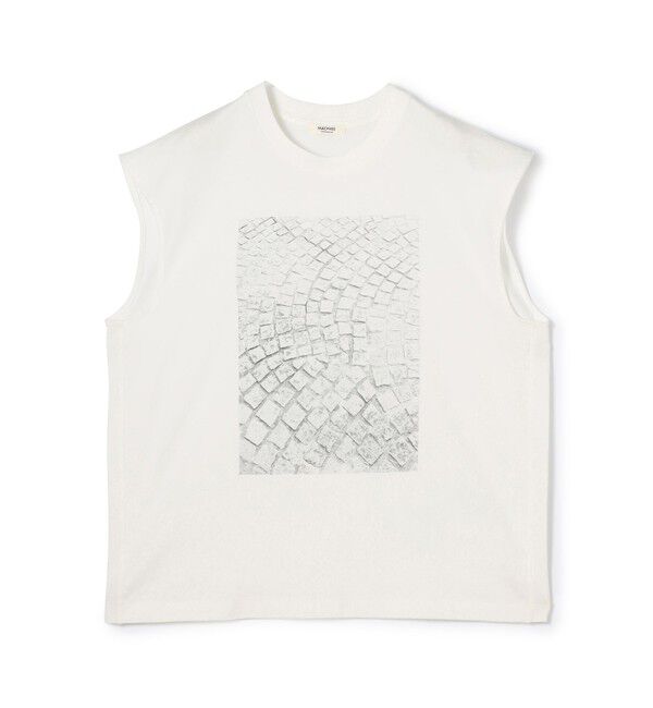 MACPHEE「フォトプリント ノースリーブTシャツ」|Tシャツ・カットソー|14 グレー系