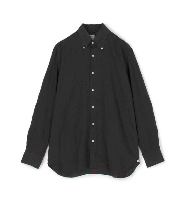 TOMORROWLAND MENS「【別注】LUIGI BORRELLI GABLE リネン ボタンダウンシャツ」|シャツ・ブラウス|19 ブラック
