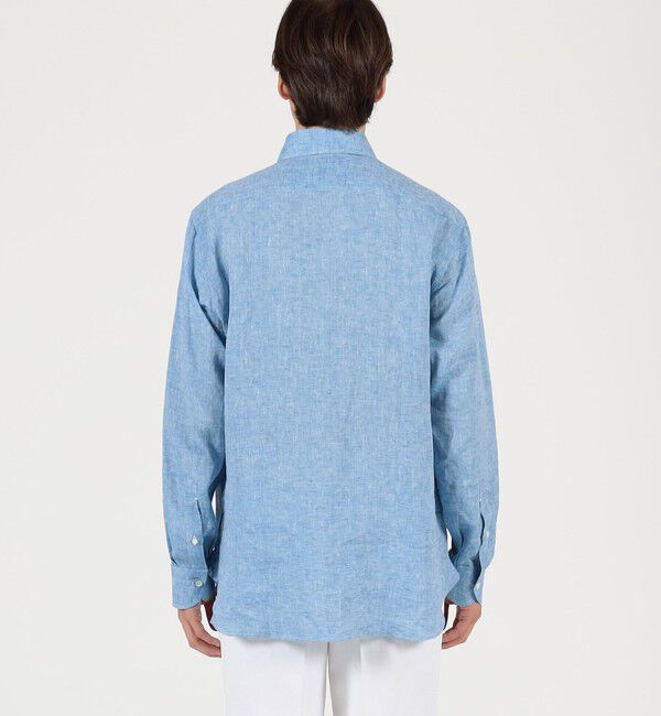 TOMORROWLAND MENS「【別注】LUIGI BORRELLI GABLE リネン ボタンダウンシャツ」|シャツ・ブラウス|