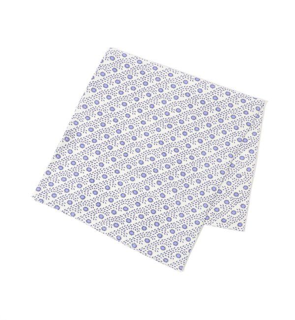 SOULEIADO「SOULEIADO リネンプリント バンダナ」|バンダナ・スカーフ|62 ライトブルー系