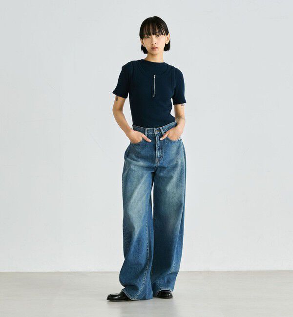 Edition「シルクネップ ハーフスリーブトップス」|Tシャツ・カットソー|