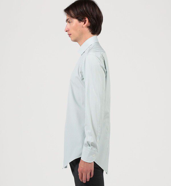 TOMORROWLAND MENS「120/2コットン キャンディストライプ  レギュラーカラー ドレスシャツ」|シャツ・ブラウス|