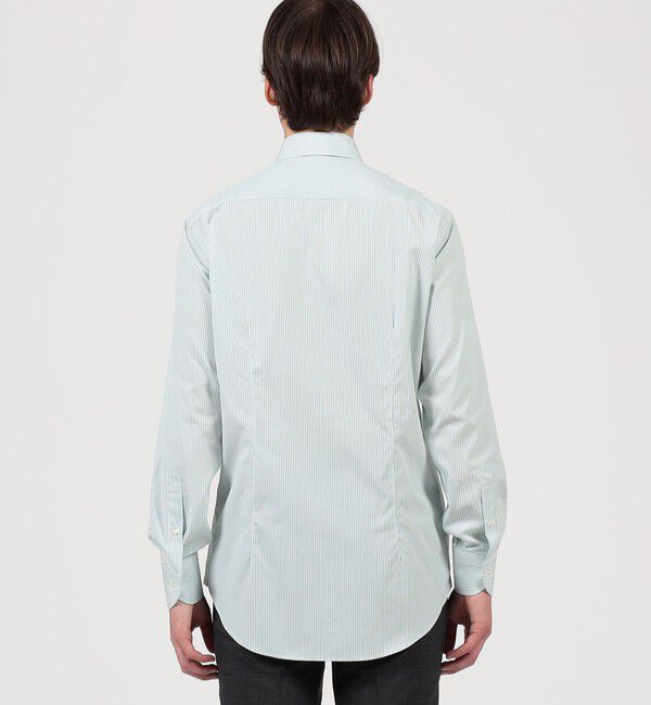 TOMORROWLAND MENS「120/2コットン キャンディストライプ  レギュラーカラー ドレスシャツ」|シャツ・ブラウス|