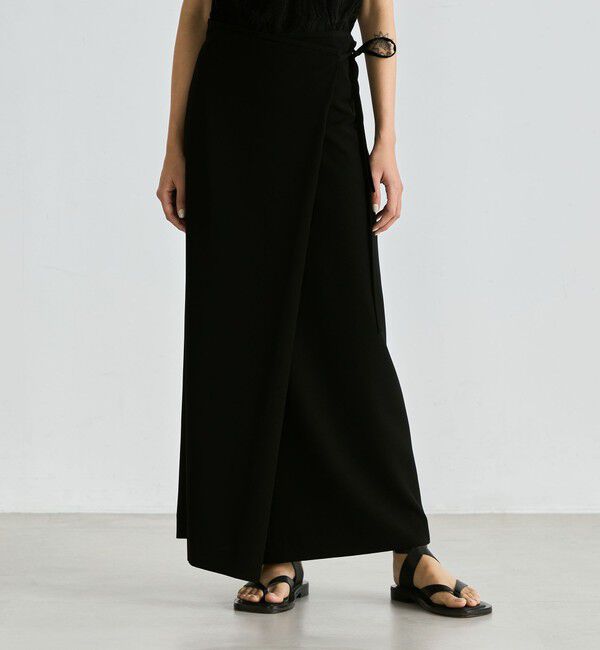 Edition「スパンギャバ ラップスカート」|スカート|