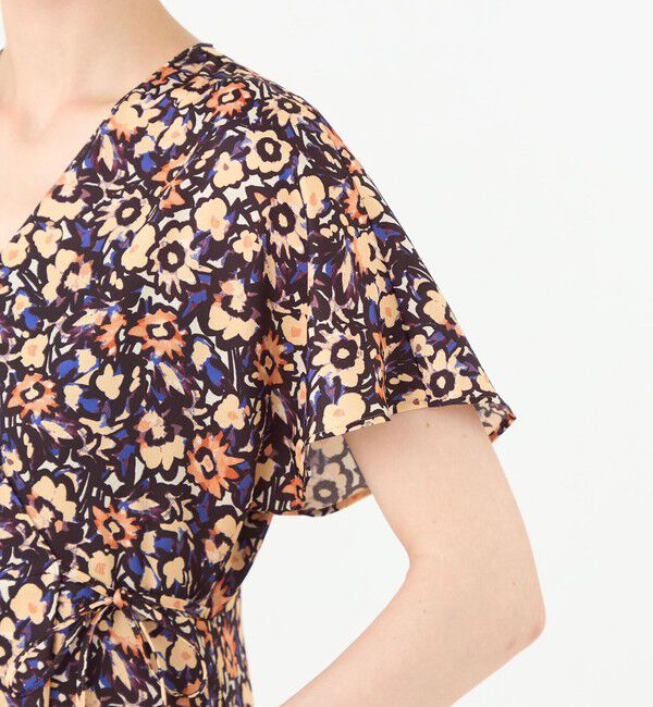 Ballsey「フィールドフラワープリント カシュクールワンピース」|ワンピース|