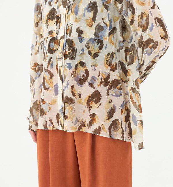 Ballsey「ドロップシェルプリント シャツブラウス」|シャツ・ブラウス|