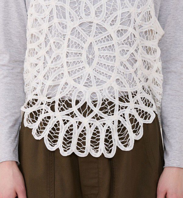 GALERIE VIE「バテンレース ベスト」|ベスト・ジレ|