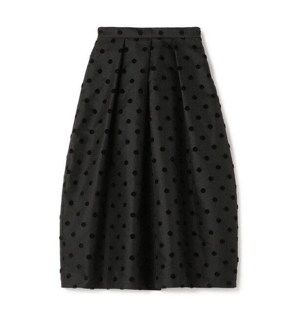 TOMORROWLAND collection「モールポルカドット コクーンスカート」|スカート|19 ブラック