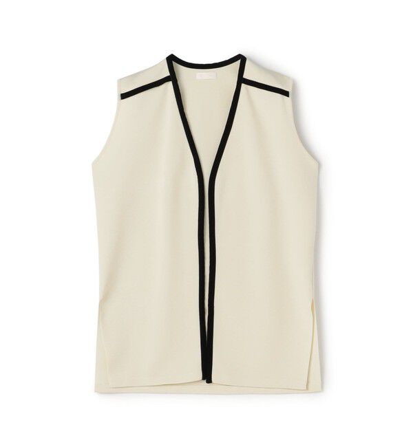 Ballsey「ミラノリブ Vネックジレ」|ベスト・ジレ|11 ホワイト