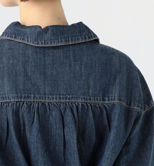 JAMES PERSE「コットンデニム ベルテッドシャツワンピース WCID6947」|ワンピース|
