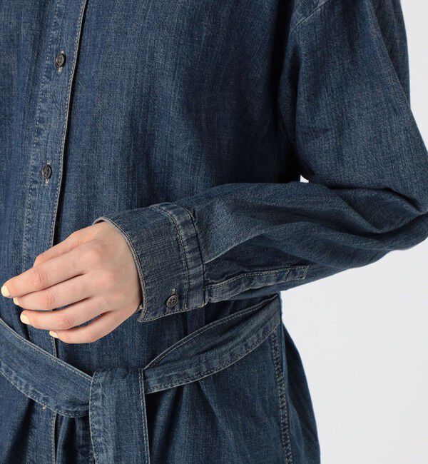 JAMES PERSE「コットンデニム ベルテッドシャツワンピース WCID6947」|ワンピース|