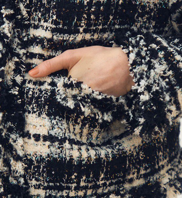 TOMORROWLAND collection「オーロラグレンチェック ノーカラージャケット」|ノーカラージャケット|