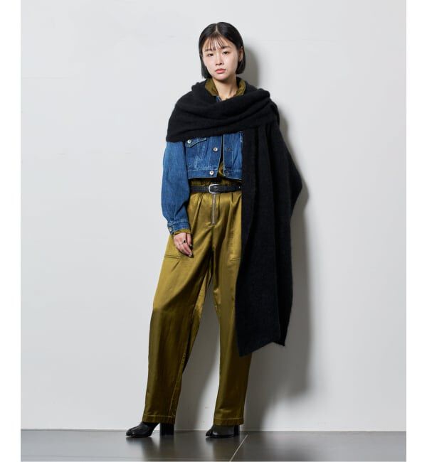  「KURO SELVEDGE CROPPED TRUCKER JACKET 964178：デニムジャケット」|デニムジャケット|