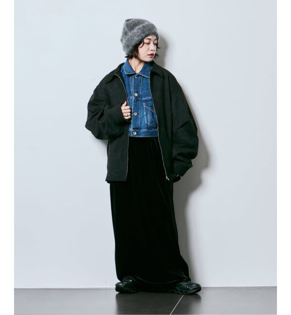  「KURO SELVEDGE CROPPED TRUCKER JACKET 964178：デニムジャケット」|デニムジャケット|