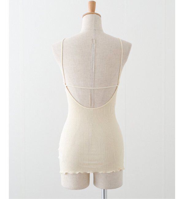 EMILYWEEK「【HAKUJI/ハクジ】ランダムリブ バックオープンキャミソール / H232507」|インナー|