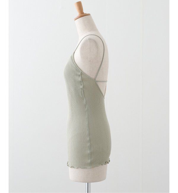 EMILYWEEK「【HAKUJI/ハクジ】ランダムリブ バックオープンキャミソール / H232507」|インナー|