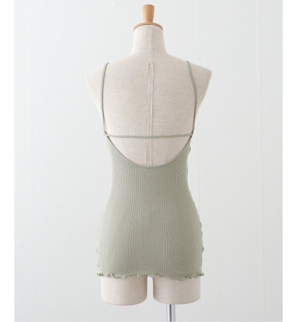 EMILYWEEK「【HAKUJI/ハクジ】ランダムリブ バックオープンキャミソール / H232507」|インナー|