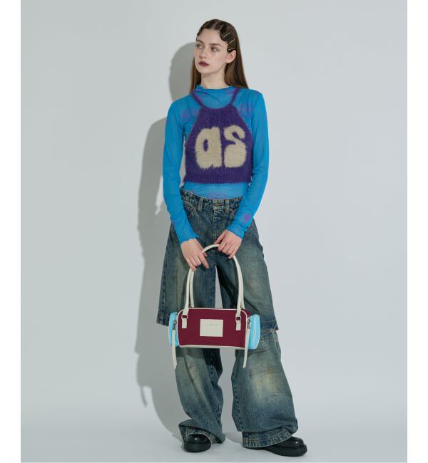 JOINT WORKS「ANNA SUI NYC / アナスイエヌワイシー 2トーンカラーナイロンバッグ」|ハンドバッグ|