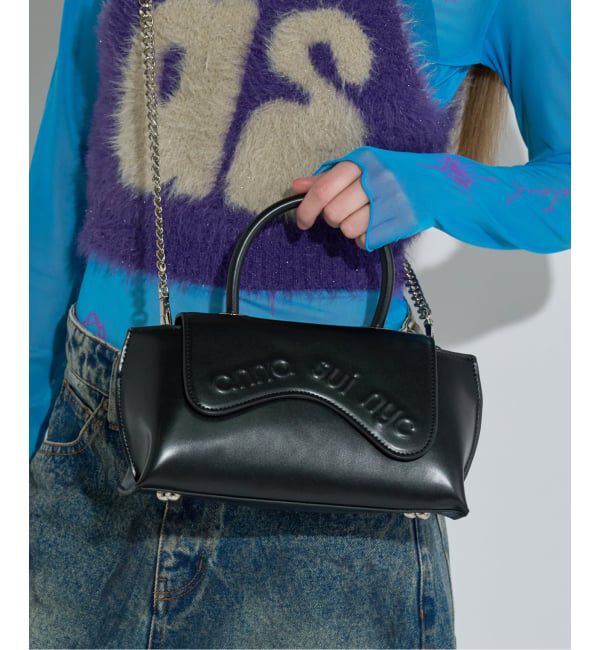 JOINT WORKS「ANNA SUI NYC / アナスイエヌワイシー ウェーブハンドバッグ」|ハンドバッグ|ブラック