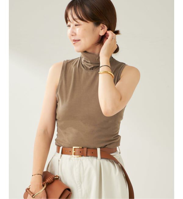 Plage「ASHER / アッシャー Tessa Turtleneck タンク」|Tシャツ・カットソー|ブラウン D