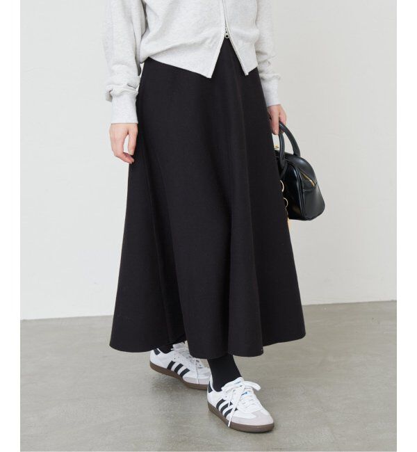 SLOBE IENA「《追加》ミラノリブニットフレアスカート」|スカート|