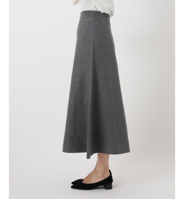 SLOBE IENA「《追加》ミラノリブニットフレアスカート」|スカート|
