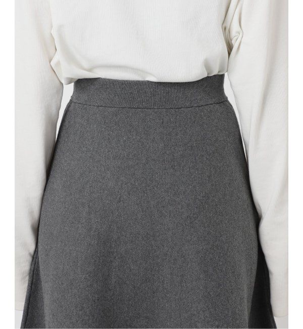SLOBE IENA「《追加》ミラノリブニットフレアスカート」|スカート|