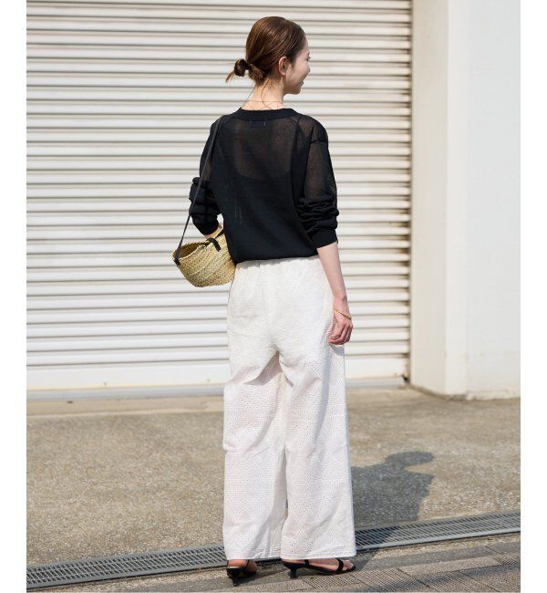 SLOBE IENA「《追加》リネン混シアーカーディガン」|カーディガン|