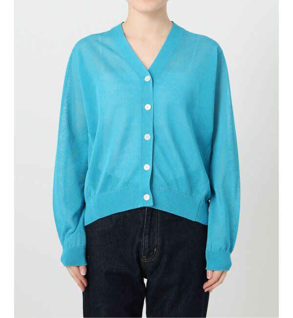 SLOBE IENA「《追加》リネン混シアーカーディガン」|カーディガン|