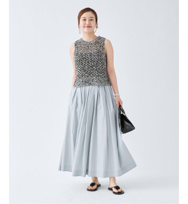 IENA「《WEB限定/追加3》タイプライター ボリュームスカート」|スカート|