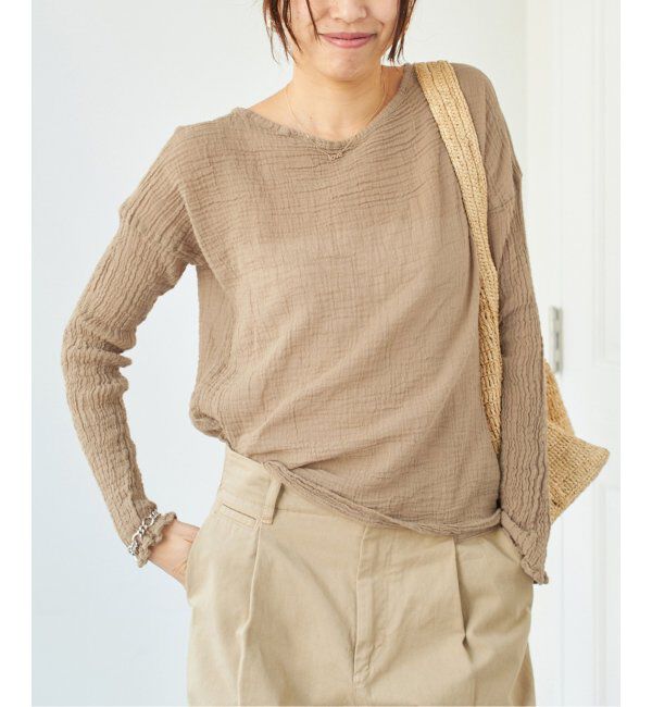 IENA「LES ATELIERS FRANCAIS DE CONFECTION ロングスリーブトップス」|シャツ・ブラウス|