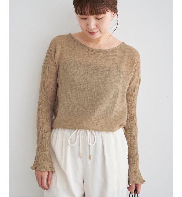 IENA「LES ATELIERS FRANCAIS DE CONFECTION ロングスリーブトップス」|シャツ・ブラウス|