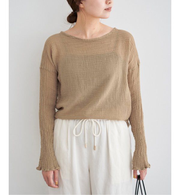 IENA「LES ATELIERS FRANCAIS DE CONFECTION ロングスリーブトップス」|シャツ・ブラウス|