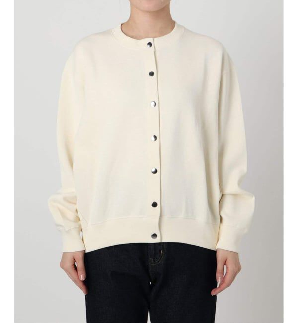 SLOBE IENA「《追加》ダブルフェイスジャージースナップカーディガン」|カーディガン|