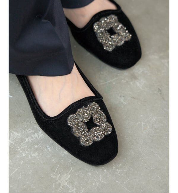 IENA「《WEB限定/追加》MALUS/マリュス VELVET BIJOU SHOES」|その他|