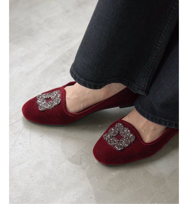 IENA「《WEB限定/追加》MALUS/マリュス VELVET BIJOU SHOES」|その他|